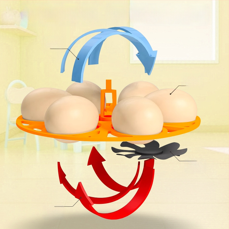 Kodune munainkubaator automaatse muna pööramisega, 6 muna mahutavus, sobib tibude ja putpelaste jaoks