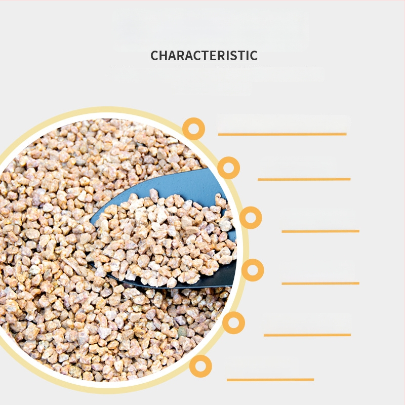 Maifan akmens granulės filtravimui ir dirvožemio maišymui, pagrindas kraštovaizdžiui