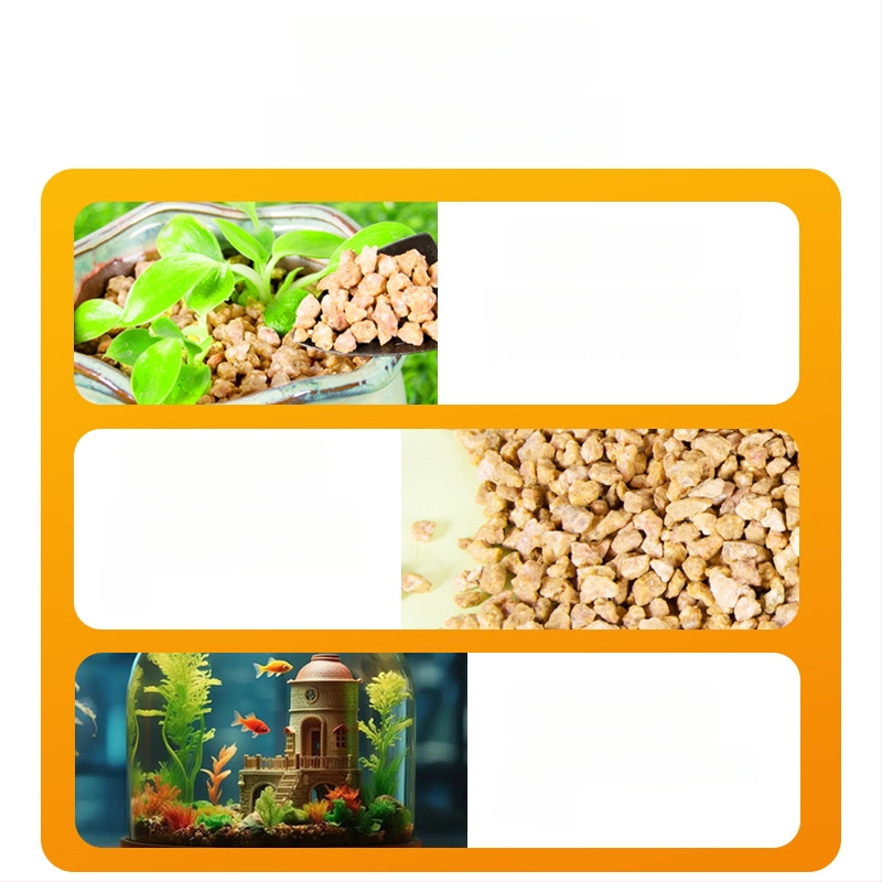 Maifan akmens granulės filtravimui ir dirvožemio maišymui, pagrindas kraštovaizdžiui