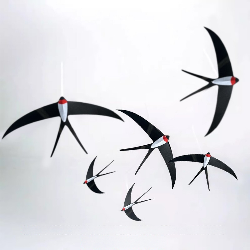 Lechuang vidaus pakabinama dekoracija su varnėnu – pavasario stilius, medžiaga: Kita, patalpų įrengimo priedas