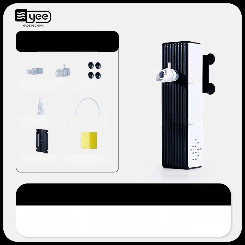 yee trijų vienų į akvariumo filtrą su siurbliu ir vandens cirkuliacijos sistema, įmontuotas labai tylus deguonies generatorius | Medžiaga: Plastikas | Svoris: 1,5 kg | Produkto kategorija: Filtras