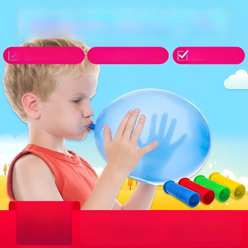 Kvėpavimo treniruočių balionas vyresniems ir vaikams, latekso balionas, apvalios formos, su Can logotipu