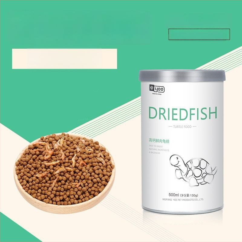 Kilpkonnade toit - kõrge proteiinisisaldusega ujuvad graanulid väikestele akvaariumikilpkonnadele, Yee bränd, 20 tk, 0,5 kg