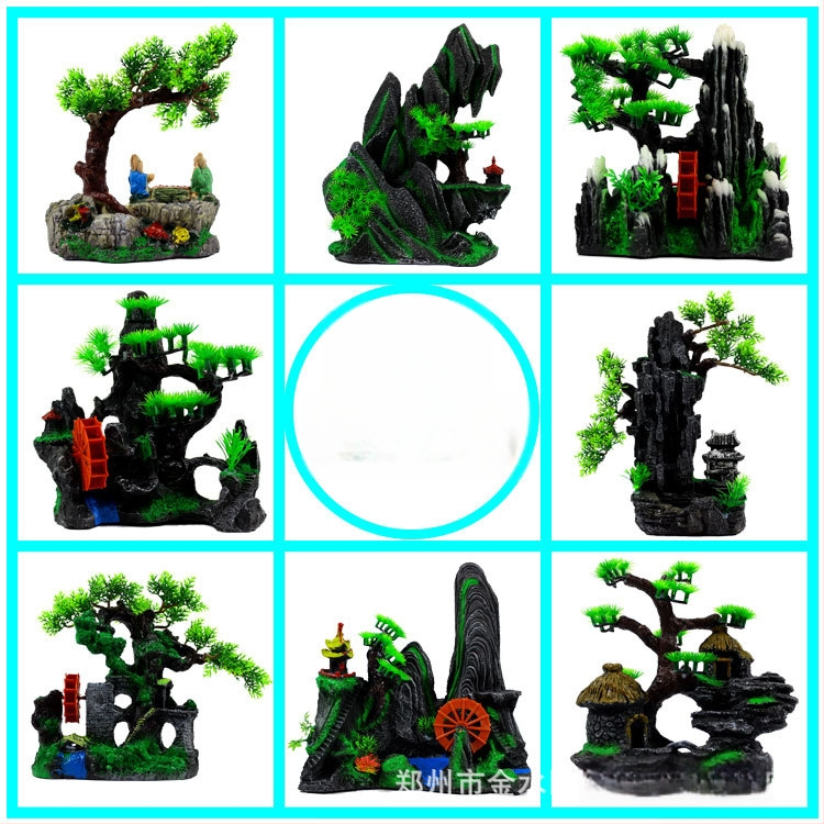 Derva rockery akvariumo ornamentas – dekoracijai akvariume (Medžiaga: Derva; Kategorija: Rockery; Naudojimas: Dekoracija)