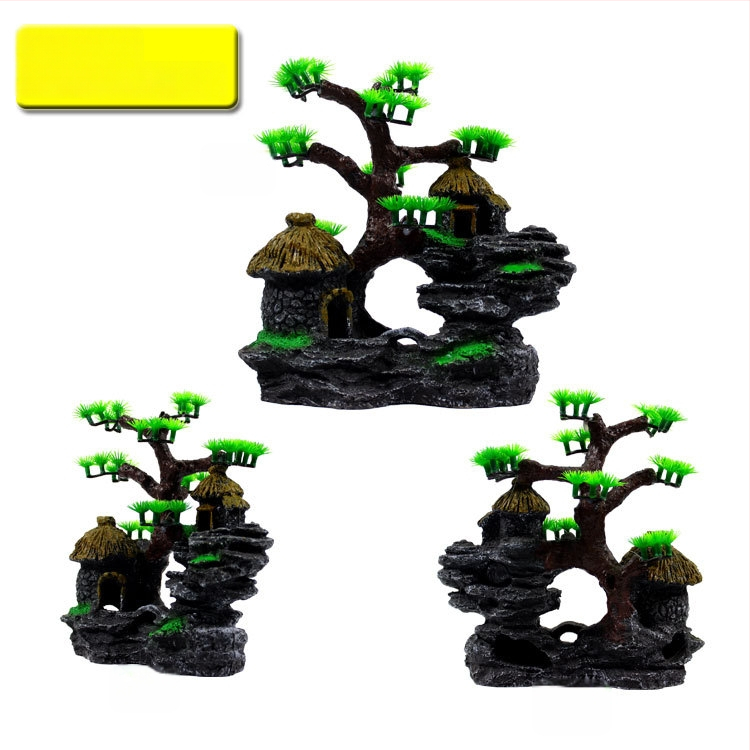 Derva rockery akvariumo ornamentas – dekoracijai akvariume (Medžiaga: Derva; Kategorija: Rockery; Naudojimas: Dekoracija)