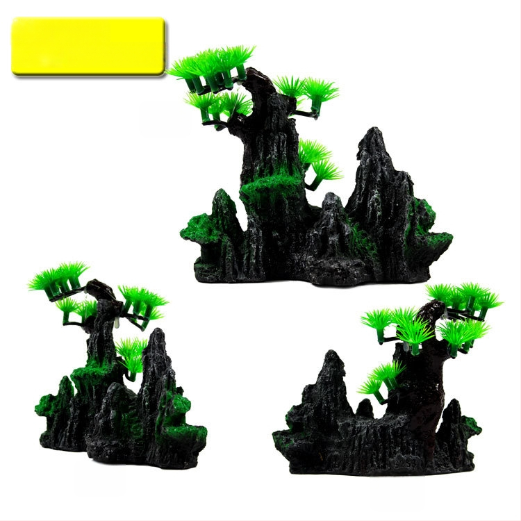 Derva rockery akvariumo ornamentas – dekoracijai akvariume (Medžiaga: Derva; Kategorija: Rockery; Naudojimas: Dekoracija)