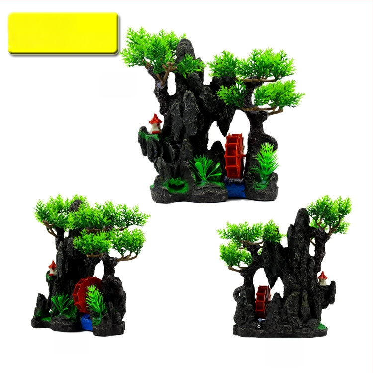 Derva rockery akvariumo ornamentas – dekoracijai akvariume (Medžiaga: Derva; Kategorija: Rockery; Naudojimas: Dekoracija)