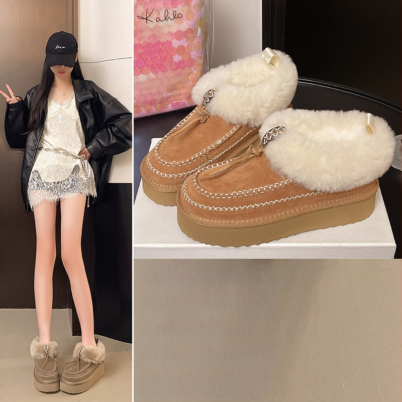 Sieviešu ziemas zābaki no telā velūra ar vilnas oderi, EVA zole, bieza zole, īss augšdaļas