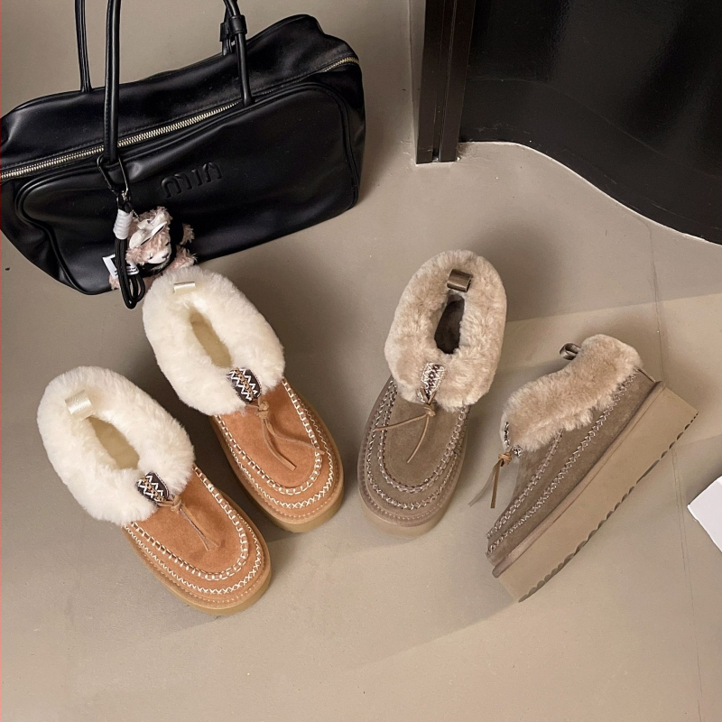 Sieviešu ziemas zābaki no telā velūra ar vilnas oderi, EVA zole, bieza zole, īss augšdaļas