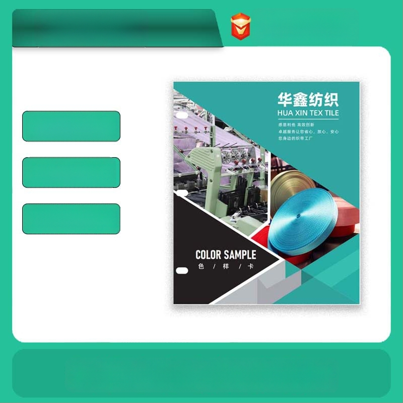 Nailoninių juostų spalvų kortelių albumas — imitacinis nailonas, tekstūros pavyzdžiai, Album 001, Huaxin Textile