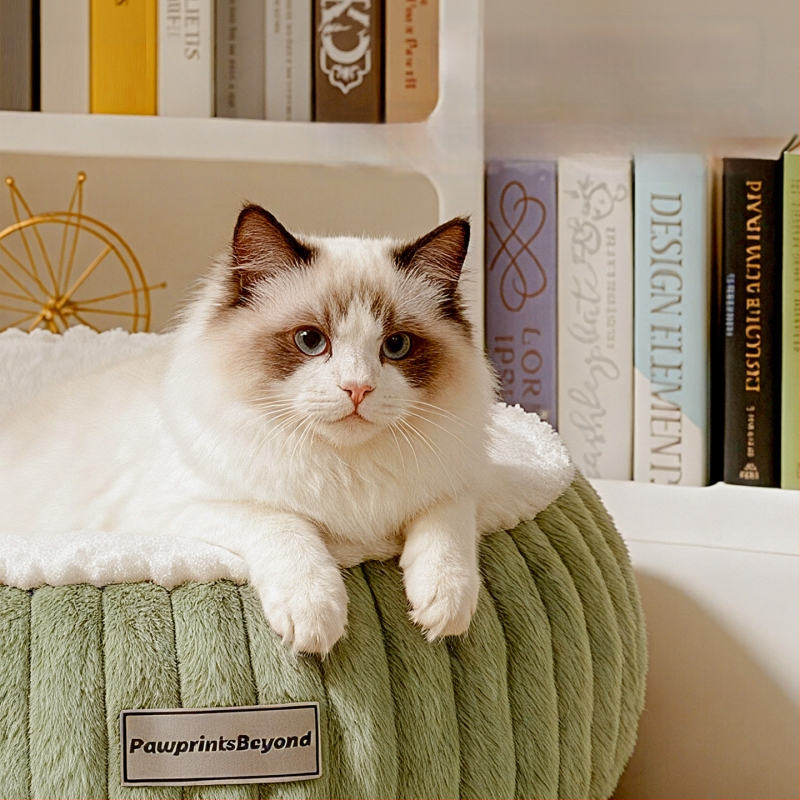 Kasside pesa PP puuvillast, poolkinnine disain, kogu aasta kasutamiseks, kaubamärk Meow le fang