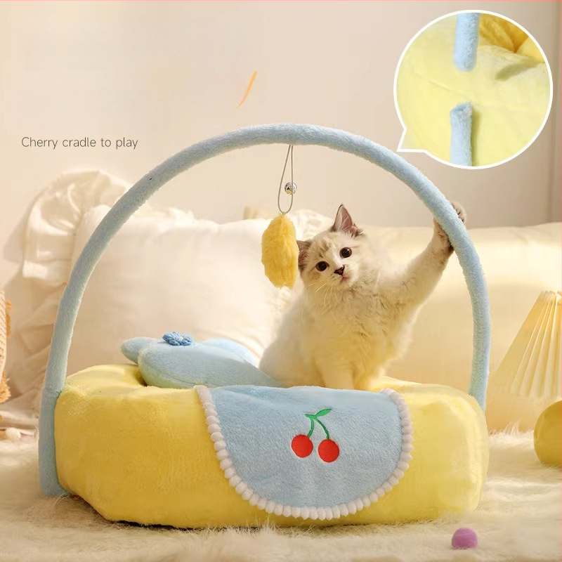 Poolkinnine kassipesa, soe talvel, kõikide aastaaegade jaoks (polüester + PP puuvill)