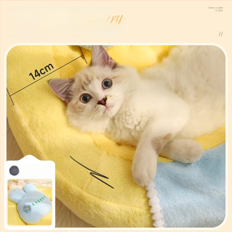 Poolkinnine kassipesa, soe talvel, kõikide aastaaegade jaoks (polüester + PP puuvill)