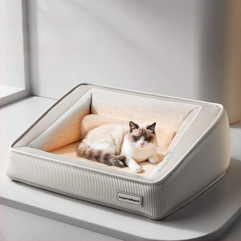 Kõigile aastaaegadele sobiv looma ligzda eemaldatava ja pestava aluskattega (PP puuvill)