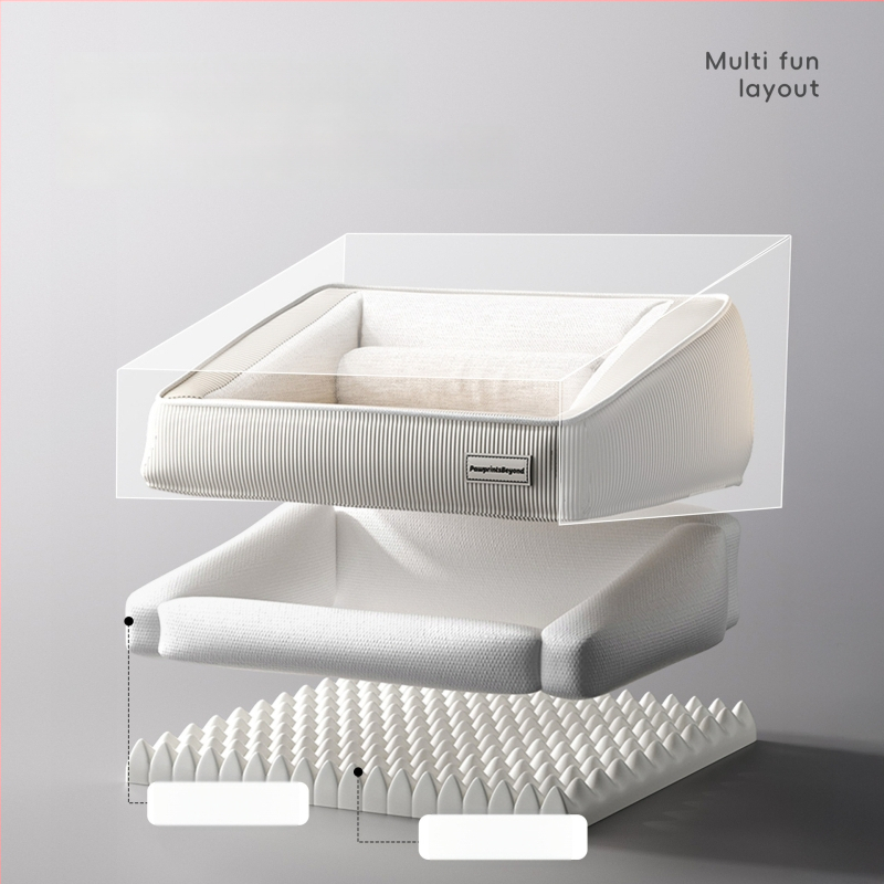 Kõigile aastaaegadele sobiv looma ligzda eemaldatava ja pestava aluskattega (PP puuvill)