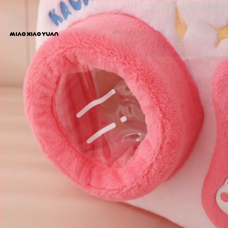 Kassi pes su suletud disainiga — Materjal: jänese veluur, svamm, terasest rõngas; Sobib kassidele; Kategooria: koduloomade pesad ja puurid