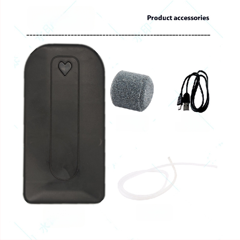 Kompakti USB deguonies siurblys akvariumui – įkraunama ličio baterija, nešiojamas, dvigubo naudojimo žvejybai ir lauko veiklai