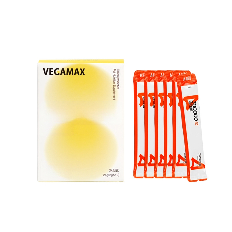 Vegamax Gyvūnų probiotikai šunims ir katėms – palaiko virškinimą ir virškinimo traktą, 24 g