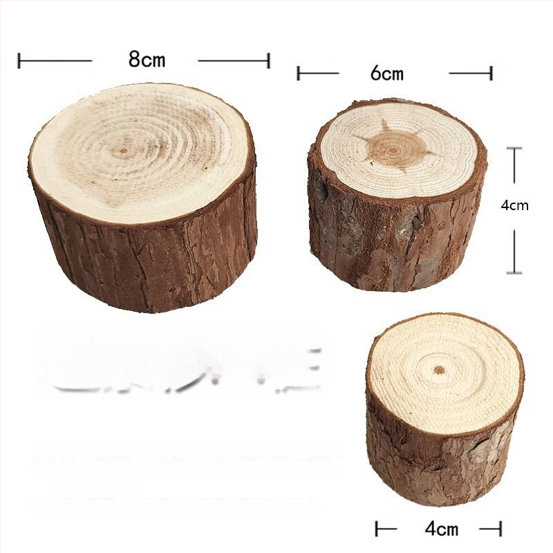 Puidust hamsterkasti kaunistuste komplekt: männipuidust tükid koos koorega, ümmargused puidust vardad, tahked puidust ehted, ronimisastmed ja platvormi tara mänguasjade jaoks