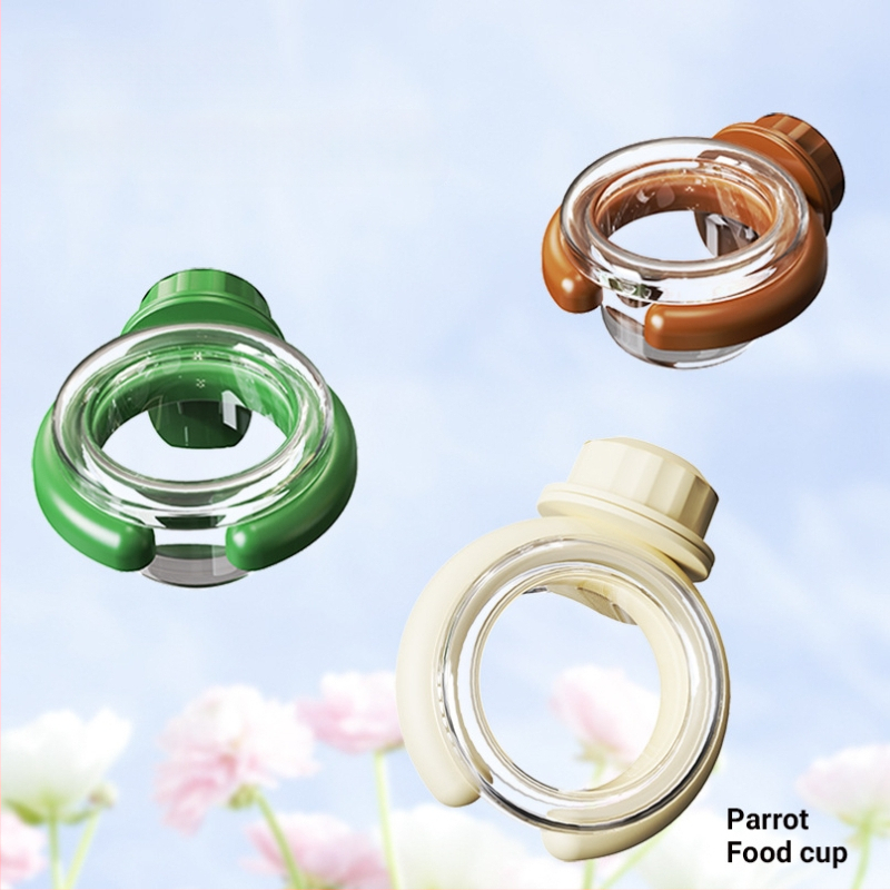 Rippuv plastmassist linnutoidukauss papagaille ja väikestele lemmikloomadele