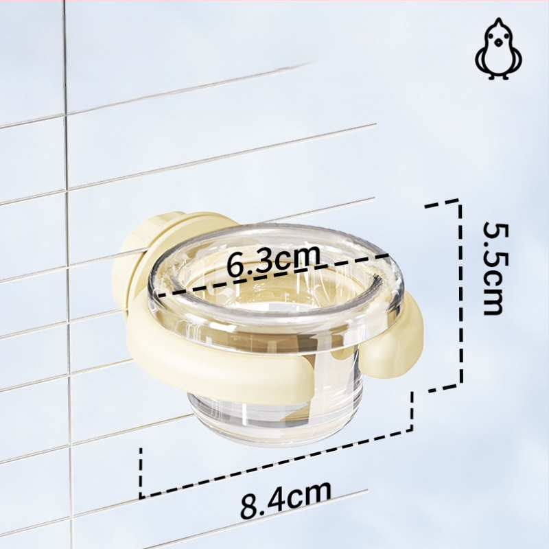 Rippuv plastmassist linnutoidukauss papagaille ja väikestele lemmikloomadele