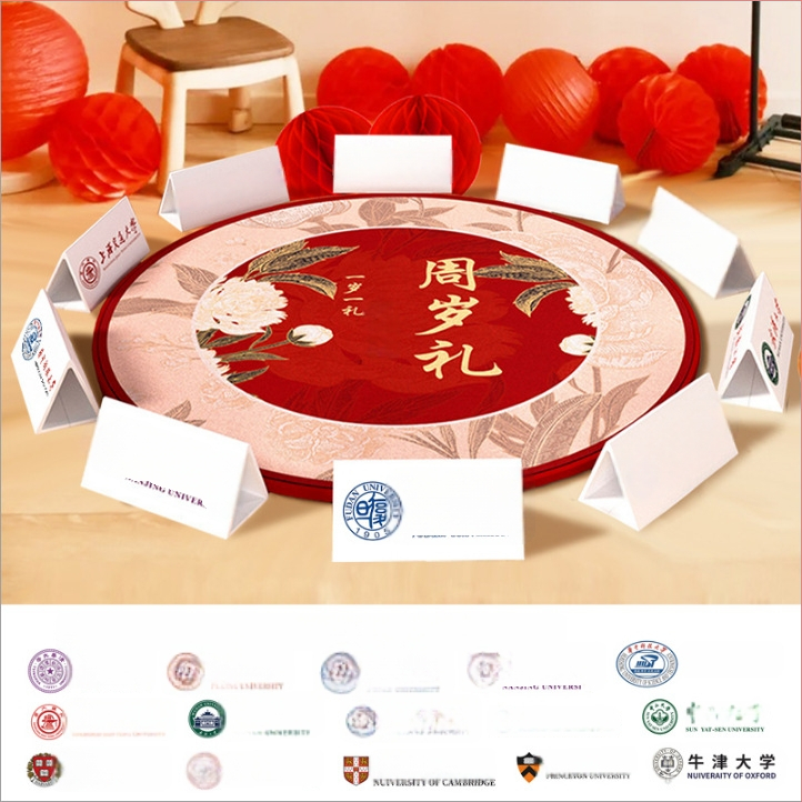 Pirmojo Gimtadienio Rekvizitų Rinkinys — Modernus, Paprastas Dizainas, Vietos Išdėstymo Rekvizitai, Prekė Imena, Medžiaga Jam