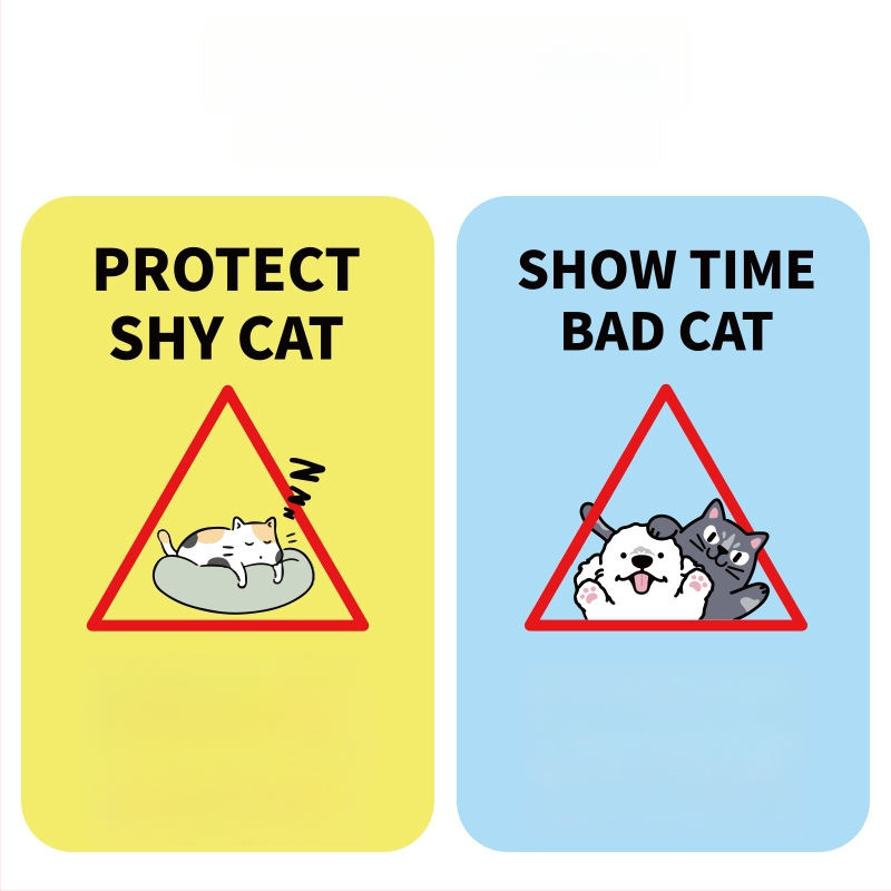 MAIZAI Puidust kassipesa – Tänavamärgi kujuline pesa kassidele