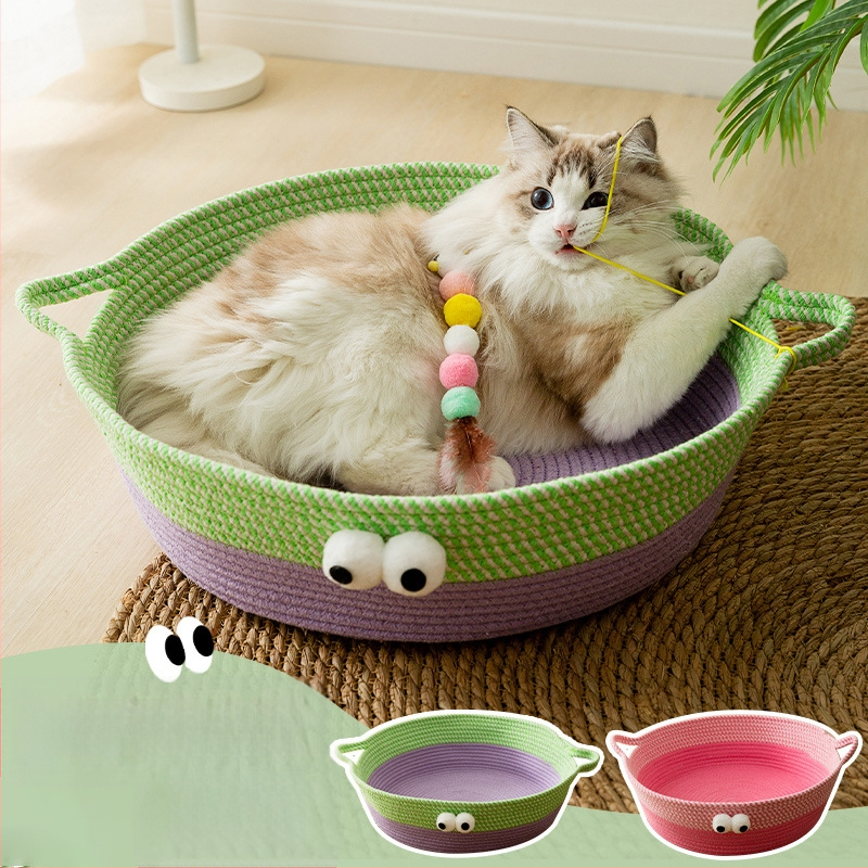 Nerve cat kassipesa puuvillase köiega