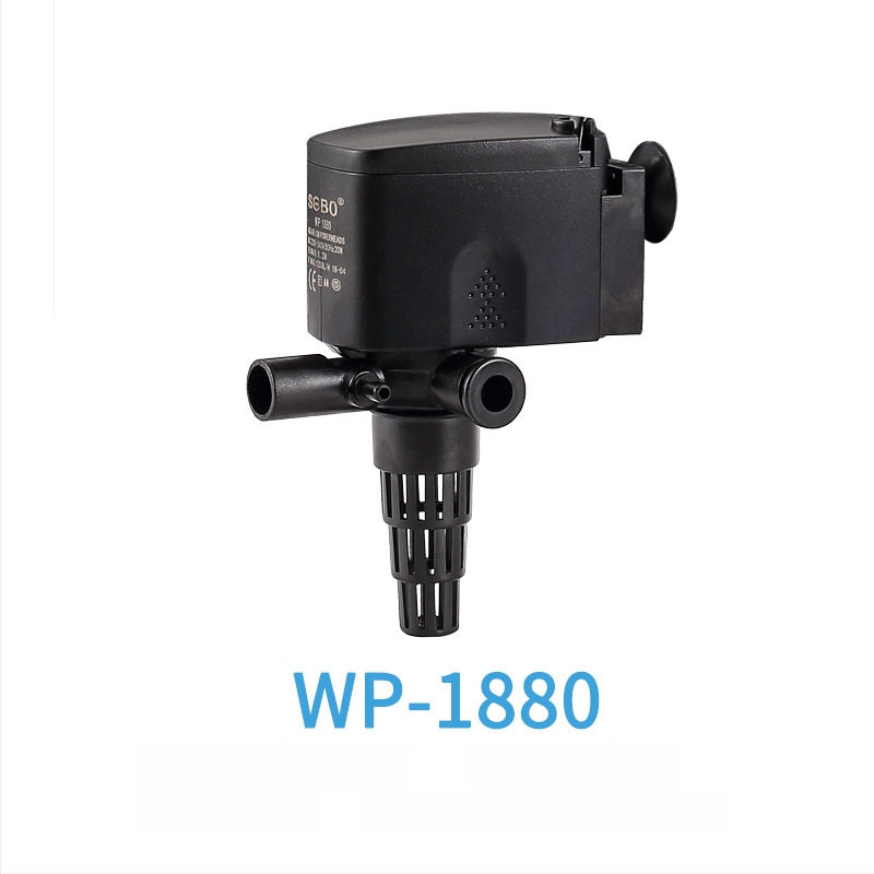 Plastinis potopinis siurblys akvariumui, filtracijai ir deguonies tiekimui