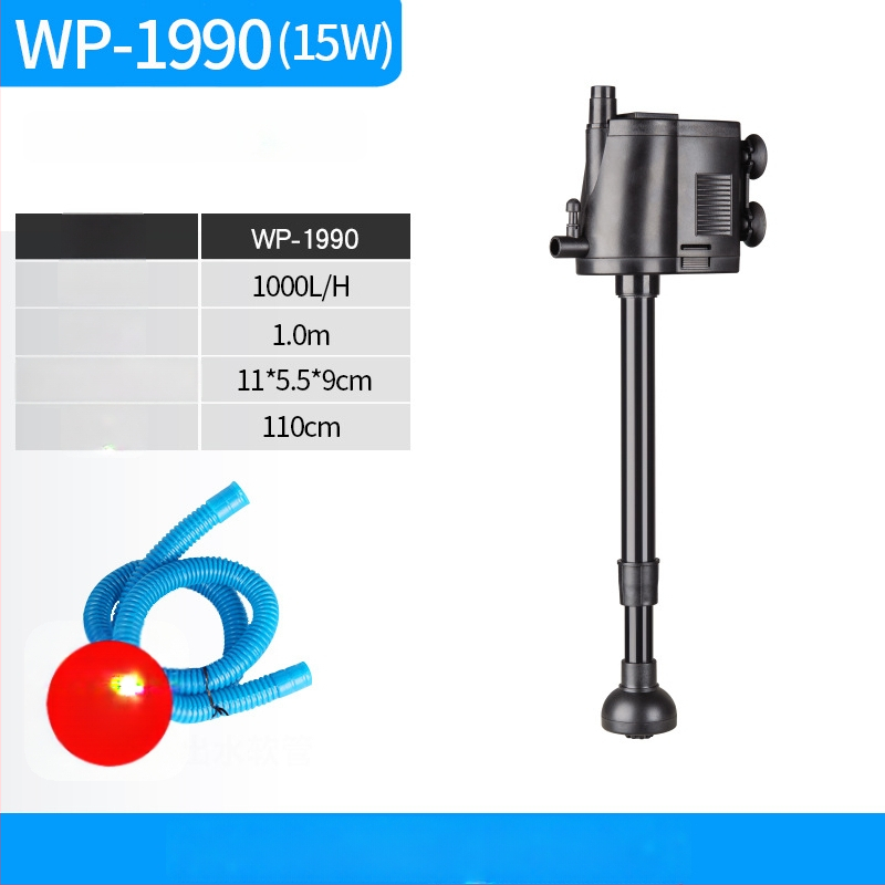 Plastinis potopinis siurblys akvariumui, filtracijai ir deguonies tiekimui