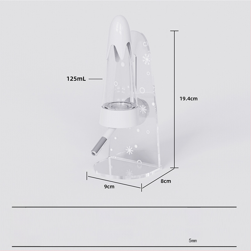 Seina külge paigaldatav hamsteri veepudel, kahekordne kasutusveejaotur – Demon pet notes