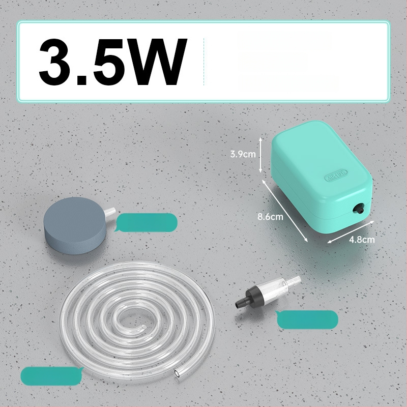 Akvariumo deguonies siurblys — tylus darbas, Yinas prekės ženklas, svoris 176–706 g