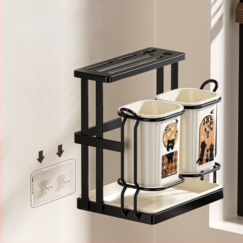 ABS medžiagos virtuvės įrankių laikiklis su drenažo dėže, modelis ACF1490, saugojimas ir drenažas, kilmė Kinija