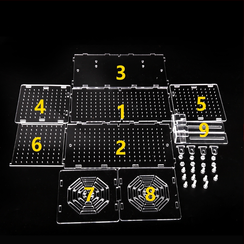 Akrilinė akvariumo inkubavimo dėžė – daugiafunkcinė, izoliuotos jaunosios žuvelės ir krevetės, surinkta