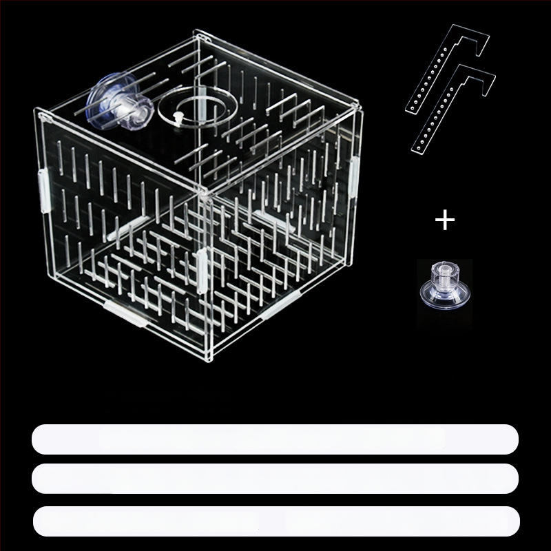 Akrilinė akvariumo inkubavimo dėžė – daugiafunkcinė, izoliuotos jaunosios žuvelės ir krevetės, surinkta