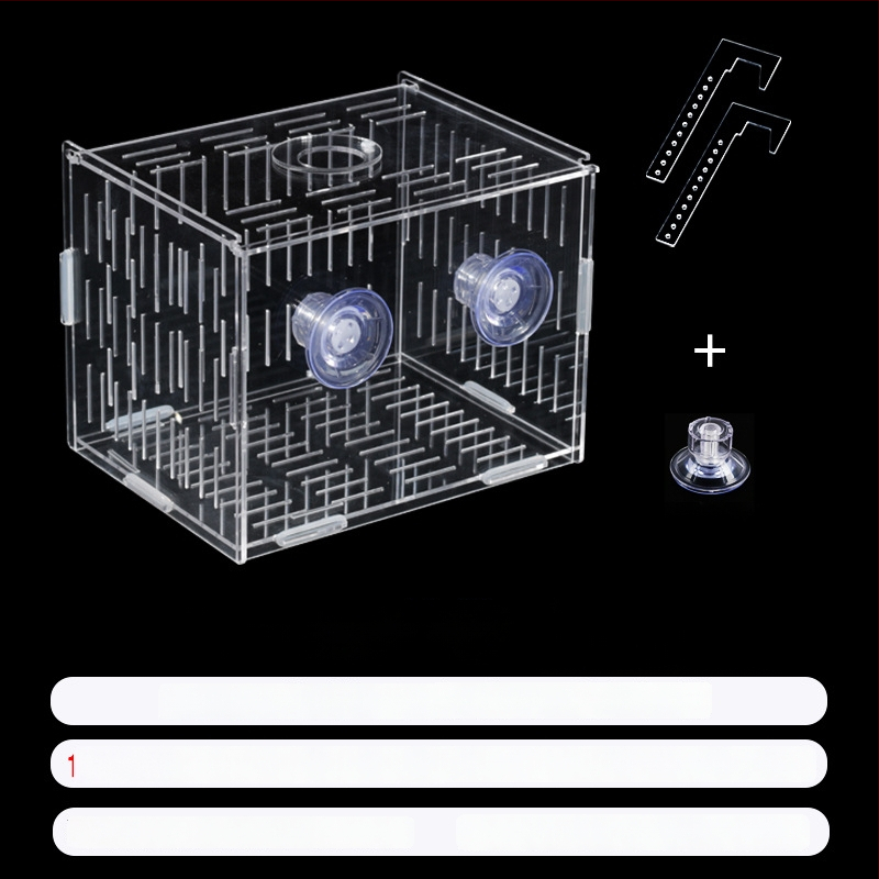 Akrilinė akvariumo inkubavimo dėžė – daugiafunkcinė, izoliuotos jaunosios žuvelės ir krevetės, surinkta