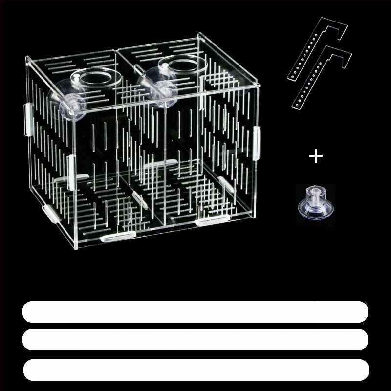 Akrilinė akvariumo inkubavimo dėžė – daugiafunkcinė, izoliuotos jaunosios žuvelės ir krevetės, surinkta