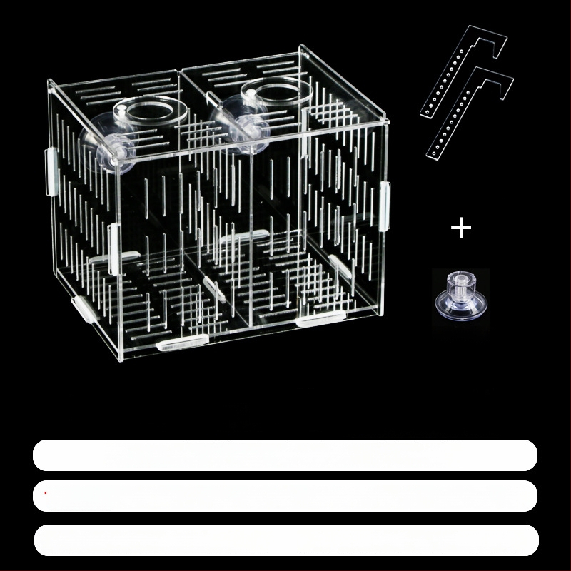 Akrilinė akvariumo inkubavimo dėžė – daugiafunkcinė, izoliuotos jaunosios žuvelės ir krevetės, surinkta