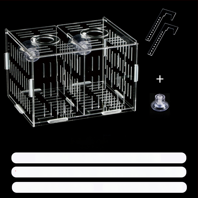 Akrilinė akvariumo inkubavimo dėžė – daugiafunkcinė, izoliuotos jaunosios žuvelės ir krevetės, surinkta