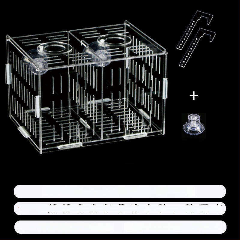 Akrilinė akvariumo inkubavimo dėžė – daugiafunkcinė, izoliuotos jaunosios žuvelės ir krevetės, surinkta