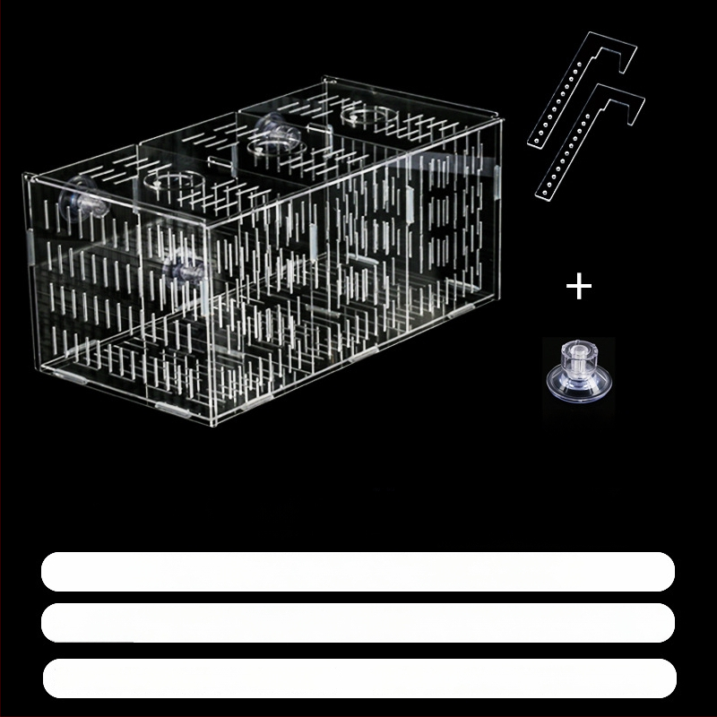 Akrilinė akvariumo inkubavimo dėžė – daugiafunkcinė, izoliuotos jaunosios žuvelės ir krevetės, surinkta