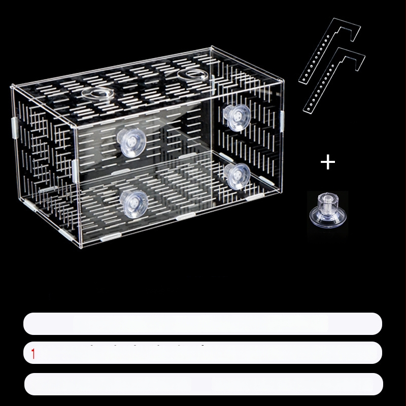 Akrilinė akvariumo inkubavimo dėžė – daugiafunkcinė, izoliuotos jaunosios žuvelės ir krevetės, surinkta