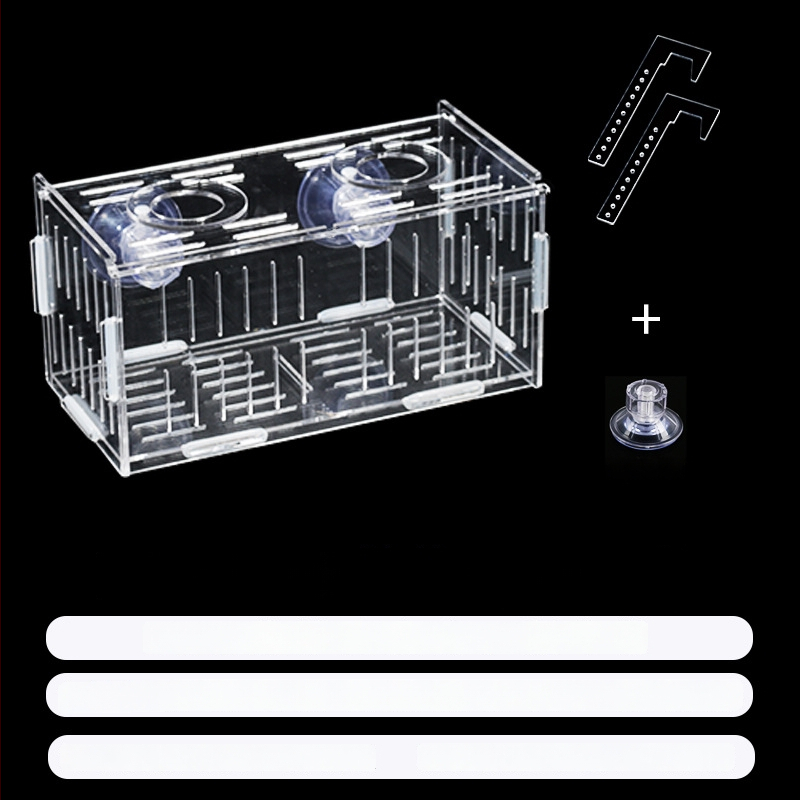 Akrilinė akvariumo inkubavimo dėžė – daugiafunkcinė, izoliuotos jaunosios žuvelės ir krevetės, surinkta