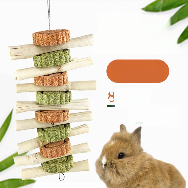 Sauso maistą — kramtomos žaisliukas su saldumais bambuko lazdelėmis mažiems gyvūnėliams; Tipas: Sausas maistas; Taikymo lygis: Visuotinis; Prekės ženklas: Carrot valley; Produkto kategorija: Naminių gyvūnėlių maistas