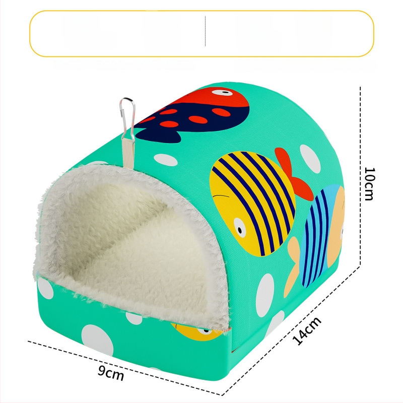 Väikeste lemmikloomade linnupesa – talvine soe puuvillane pesa, paksu isolatsiooniga magamiseks ja paljundamiseks