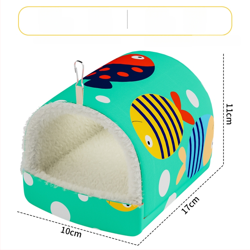 Väikeste lemmikloomade linnupesa – talvine soe puuvillane pesa, paksu isolatsiooniga magamiseks ja paljundamiseks