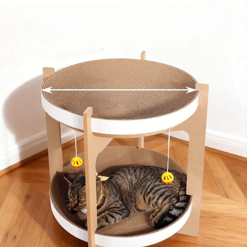 Kassil gofreeritud kartondist; kassidele; Kategooria: koduloomade pesad ja karjad (Materjal: gofreeritud karton; Toote kategooria: kassalind; Kategooria: koduloomade pesad ja karjad)