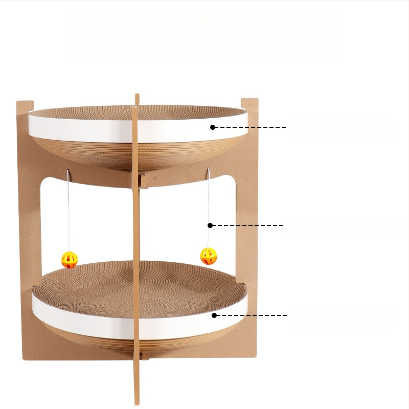 Kassil gofreeritud kartondist; kassidele; Kategooria: koduloomade pesad ja karjad (Materjal: gofreeritud karton; Toote kategooria: kassalind; Kategooria: koduloomade pesad ja karjad)