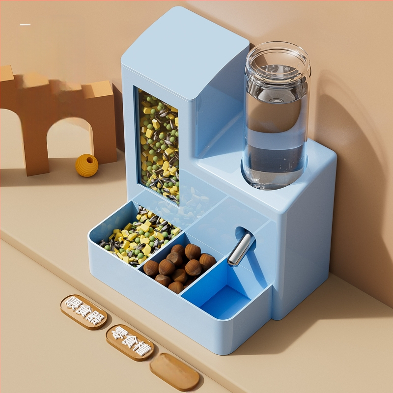 Automatinis hamsterio šėrimo sistema su vandens dozatoriumi, viskas viename – maistui ir gėrimams, prieš apsiveršant, suderinama su Sirijos hamsteriais