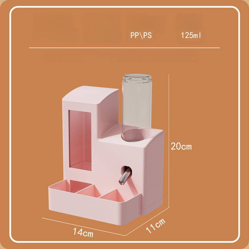 Automatinis hamsterio šėrimo sistema su vandens dozatoriumi, viskas viename – maistui ir gėrimams, prieš apsiveršant, suderinama su Sirijos hamsteriais